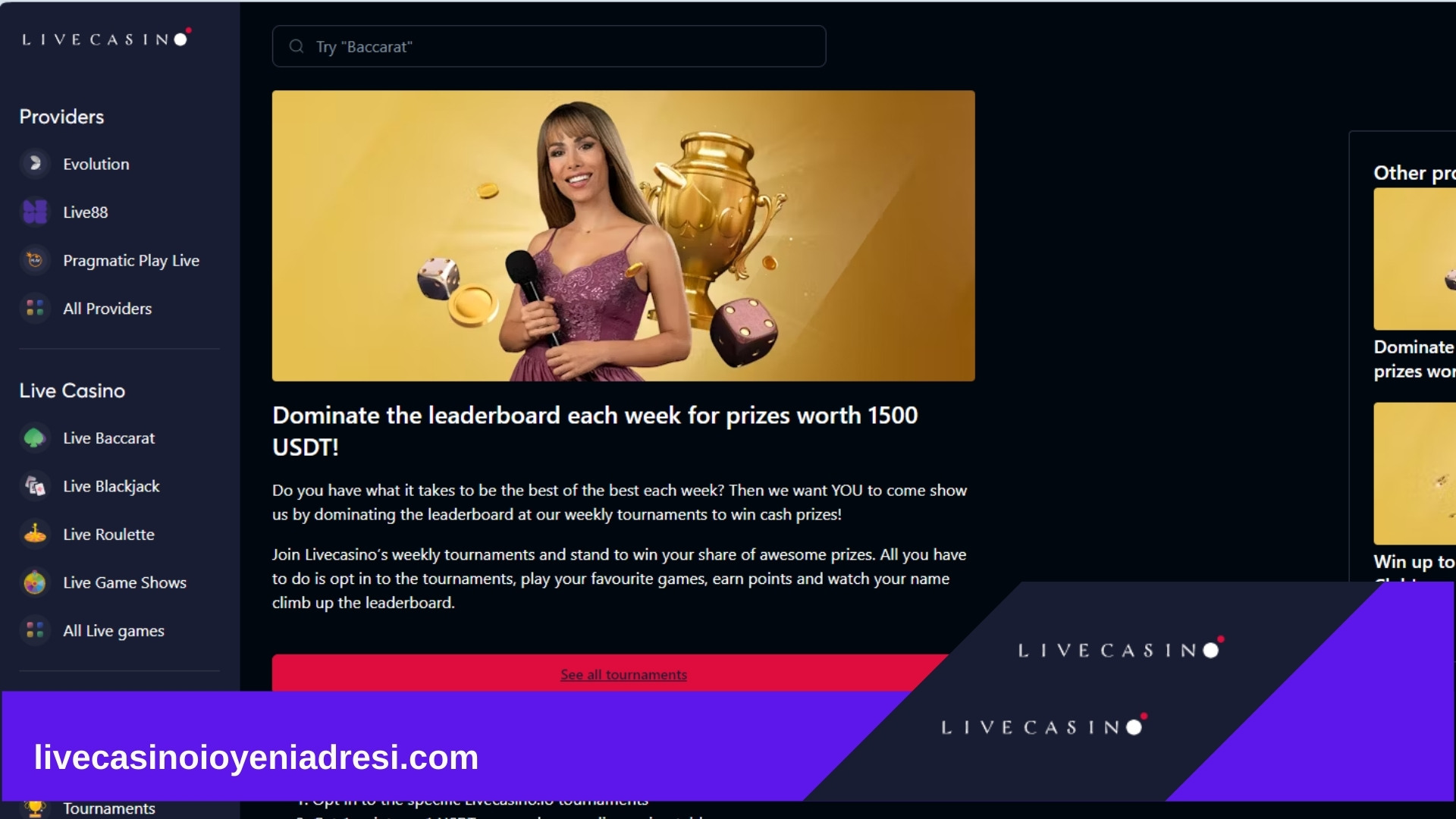 Livecasino.io Canlı Bahis