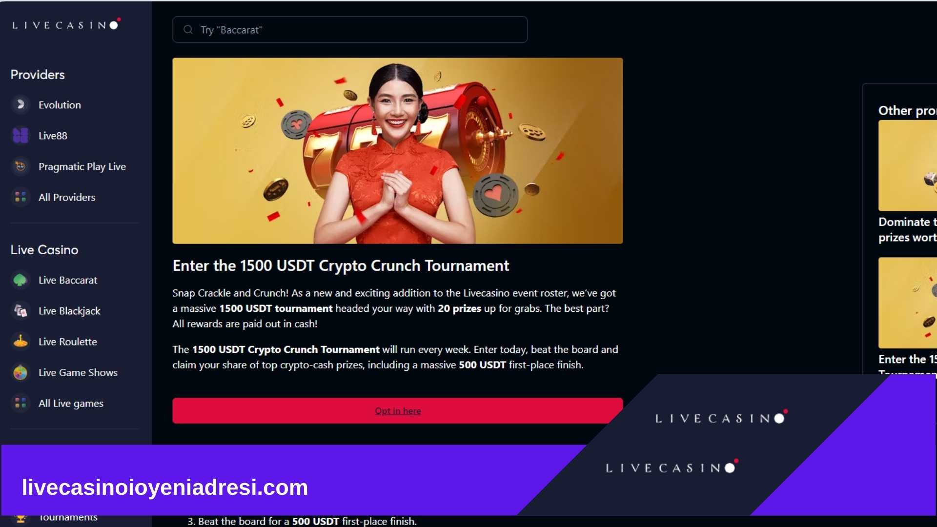 Livecasino.io Giriş