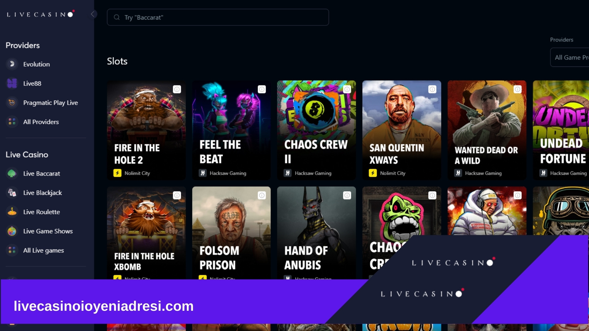 Livecasino.io İlk Üyelik Bonusu