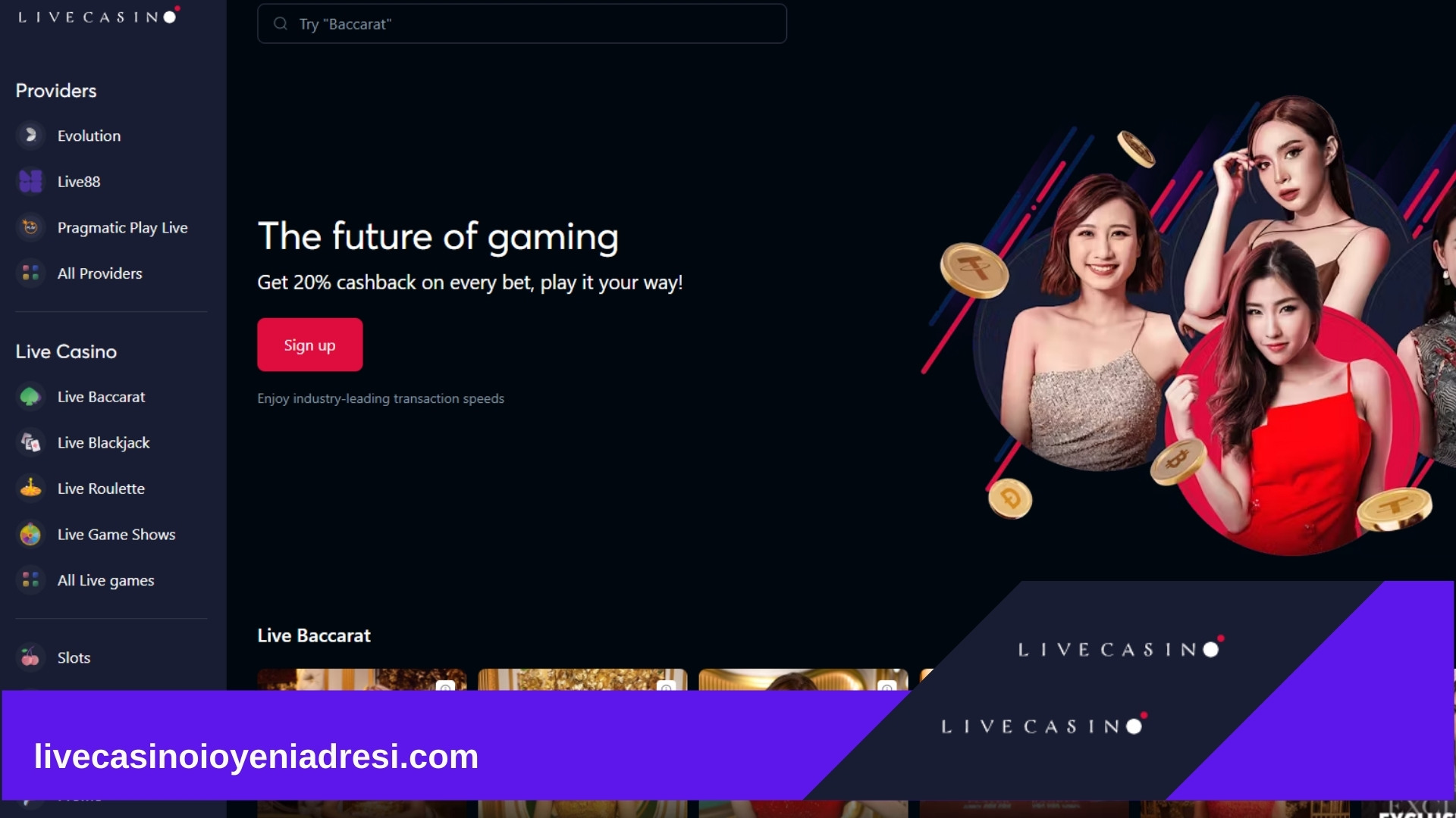 Livecasino.io Mobil