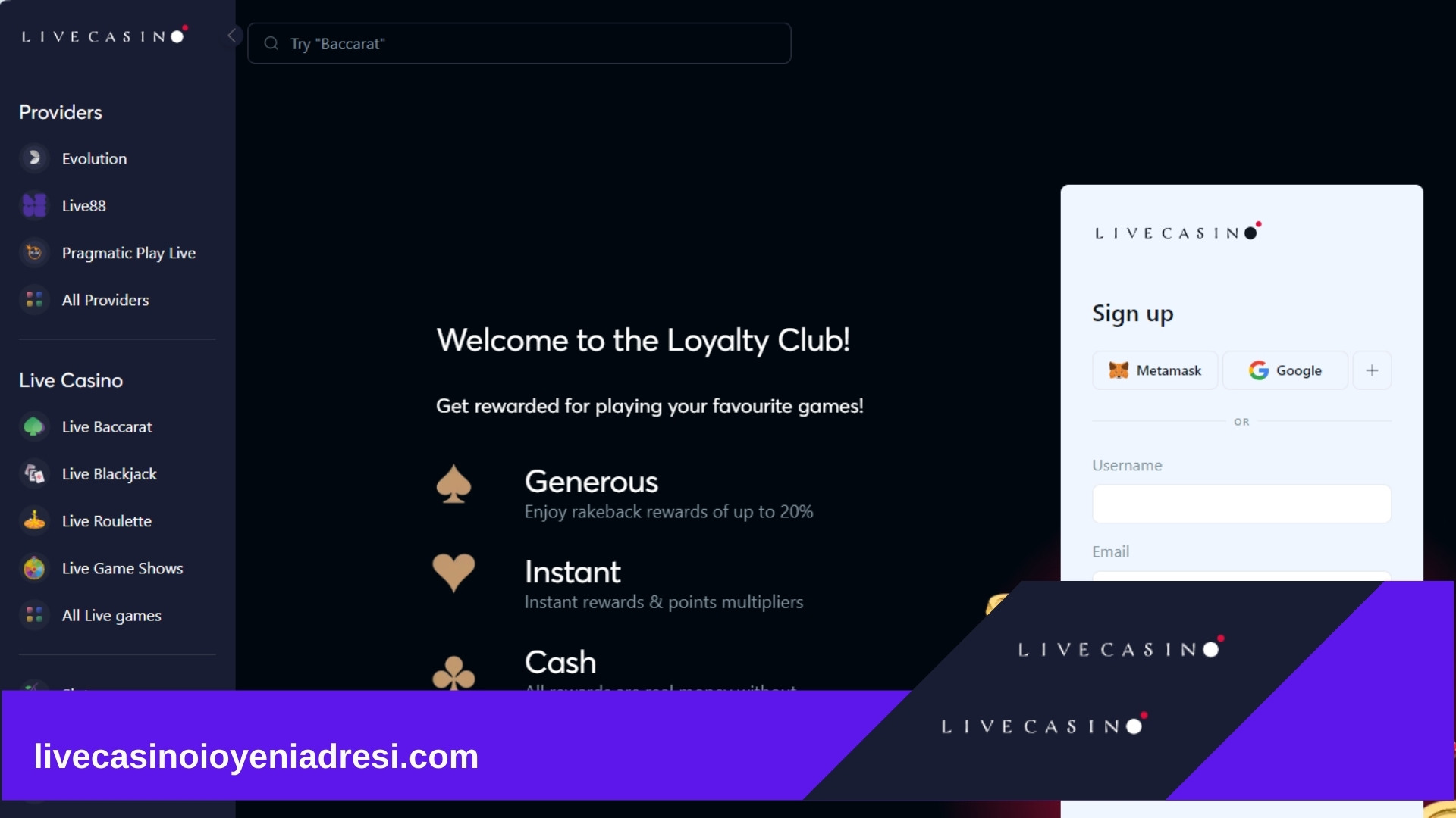 Livecasino.io Türkiye